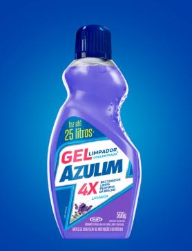 LIMPADOR GEL AZULIM LAVANDA 500ML